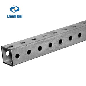 Tubos y tuberías de acero perforados cuadrados/rectangulares de 25mm de alta calidad para servicios de corte y soldadura de construcción incluidos - Product Image 2