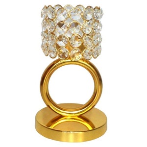 Bougeoir rond en cristal fait à la main de haute qualité et meilleure fabrication dans l'ensemble du prix de vente - Product Image 1