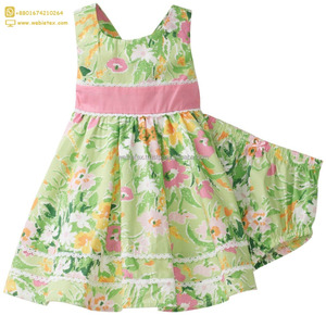 Bebé niña impreso vestido de Bangladesh de niño vestido - Product Image 1