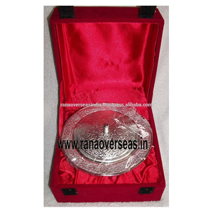 Round Silver Plated <b>Serving</b> Dish <b>With</b> <b>Lid</b> for Home , Hotel and Restaurant - Product Image 2