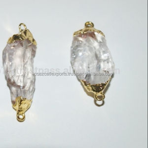 Conectores de cristal de plata 925, fabricación y suministro de piedras preciosas, colgantes y dijes de cristal duraderos - Product Image 1