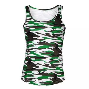 Camiseta sin Mangas Deportiva para Hombre con Estampado de Camuflaje Personalizado por Sublimación, Camiseta Deportiva para Correr, Camiseta sin Mangas para Fitness, Hecha en Bangladés - Product Image 1