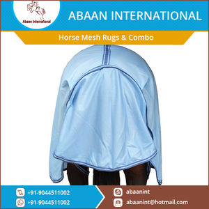 Couverture de cheval en maille de luxe pour dressage, couvre-tête, non imperméable, légère, anti-mouches, avec double poitrail pour chevaux - Product Image 5