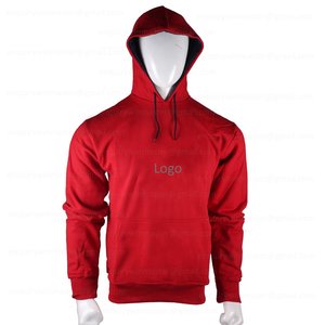 เสื้อกันหนาวหมวกขนแกะสีแดงปรับแต่งยิมเสื้อกันหนาวหมวก - Product Image 1