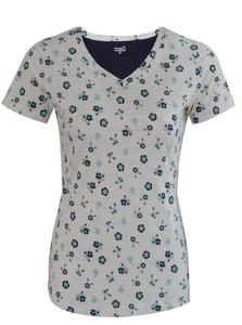 Camiseta de manga corta con estampado personalizado para mujer, Camiseta extragrande de algodón con logotipo bordado de estilo informal de talla grande y lentejuelas - Product Image 6