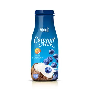 Garrafa de vidro de qualidade premium, garrafa de vidro com sabor de mirtilo 280 ml