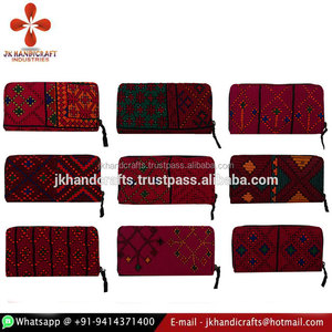 Venta al por mayor Vintage mano bordada cartera gitana indio hecho a mano embrague - Product Image 1