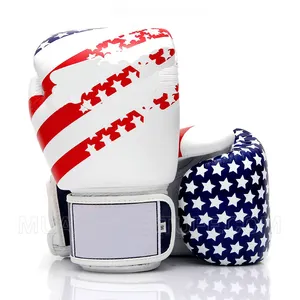 服装质量最好的美国国旗印拳击手套定制标志印刷拳击手套