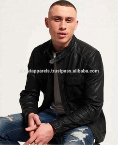 Blazers pour hommes 2026 fabriqués en Chine, vestes en cuir véritable de mouton avec fermeture éclair, vestes en cuir de mouton et manteaux en cuir de mouton - Product Image 5