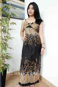 bali fashion batik rayon printing long dress clothes pattern design