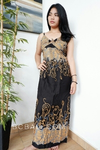 fashion high end dress Batik Girl Dress in Cocoa – Miyako Style Online Fashion main image 1