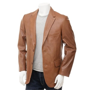 Los hombres de cuero Blazerleather chaqueta para los hombres - Product Image 1