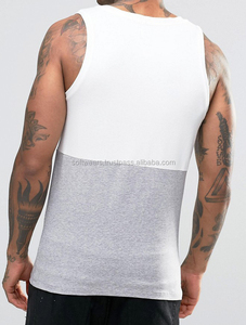 Débardeur décontracté pour homme en coton 100% sur mesure, léger, respirant, anti-boulochage, tissu tricoté, séchage rapide, logo et couleur personnalisés - Product Image 2