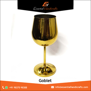 Diseño antiguo Chapado en oro Acero inoxidable Drinkware Bar Copas de vino Juego de copas de boda para vino Soda-Vidrio de cal Beber - Product Image 2
