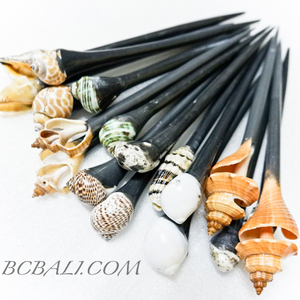 Vente en gros Bâton de cheveux en résine coquillage fait à la main Accessoires pour femmes 80 pièces gratuites pour l'expédition Service de porte de porte fabriqué à Bali en Indonésie - Product Image 1