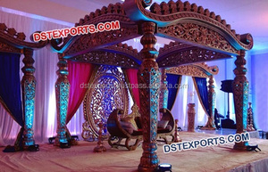 Mandapam doré ouvert pour mariage indien, dernier modèle, élégant et luxueux, à vendre en Australie pour événements - Product Image 6