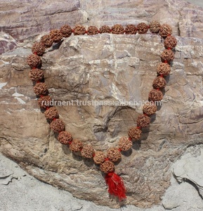 Rudraksha de 108 Cuentas Naturales, Estilo Bohemia Kantha, Unisex, Regalo para Fiestas, Mala con Borla de Algodón, Certificado por Terceros para el Hinduismo - Product Image 2