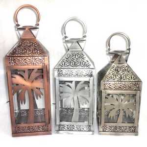 Lanterne de bougie en filigrane avec verre, nouveau Design décoratif de noël - Product Image 6