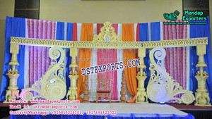 Nuevo Decorativo de Fibra de Vidrio Personalizado, Ligero y Moderno con Diseño Paisley para Decoración de Escenarios de Bodas y Recepciones - Product Image 2