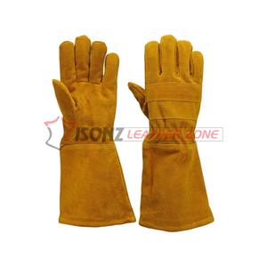 Gants Tig pour four/gril Taille XL Anti-coupure Antidérapant Anti-Impact Résistant à la chaleur Cuir véritable pour la manipulation des animaux Soudage - Product Image 1