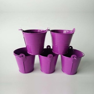 Cubos de jardín de Color púrpura, Cubo de acero galvanizado, Color púrpura - Product Image 2