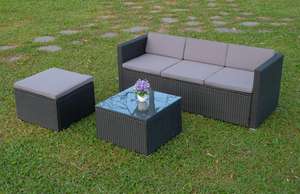 Meubles de jardin en rotin Pe, ensemble modulaire, vente à bas prix avec revêtement en poudre, acier galvanisé - Product Image 5