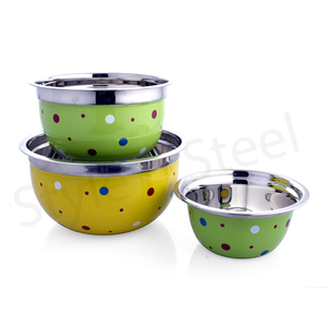 ชามผสมสแตนเลสสีแดงเยอรมันชามทำรังอุปกรณ์ทำอาหาร - Product Image 5