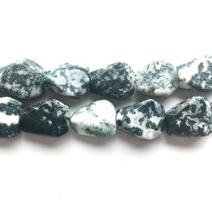 Haute qualité arbre agate pépite à facettes percé pierre précieuse à facettes brin complet pierre naturelle cristal collier de guérison grossiste - Product Image 5