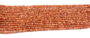 Fil Long de 13 pouces, fabricant en gros, pierre de soleil naturelle véritable de haute qualité, forme de pneu, perles lisses - Product Image 4