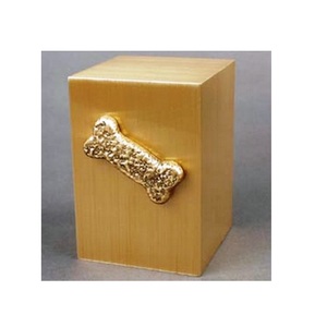 Brassworld inde Unique Style américain fournitures funéraires en bois/métal urne boîte os animal de compagnie crémation laiton urne cendres mémorial - Product Image 1