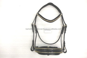 Brida de carreras inglesa con bandas de cristal Premium para cejas Material de cuero Bandas de cristal Premium para cejas - Product Image 4