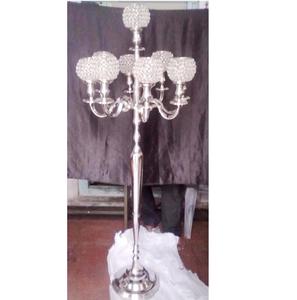 Candelabro de plata de 5 brazos para boda, decoración nórdica para el hogar y el HOTEL - Product Image 5