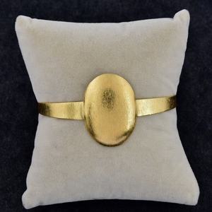 Bracelet en argent sterling 925 plaqué or uni Bracelet en argent réglable solide Bijoux Bracelet à la mode pour anniversaire de mariage. - Product Image 2