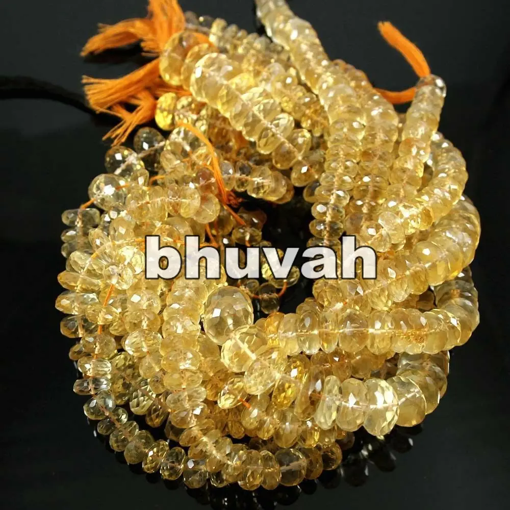 Vastu Dosh Nivaran Beads Vaastu พลอยซิทริน13นิ้ว4-5มม.
