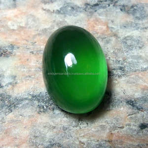 Cabujones de piedras preciosas de serpentina verde Natural - Product Image 1