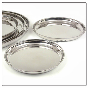 Stainless Steel <b>Round</b> <b>Tray</b> - Product Image 1