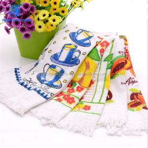 Custom Printed 100% Cotton Kitchen <b>Towel</b> Quick-Dry Woven <b>Compressed</b> Fabric for Kitchens - Product Image 4