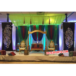 Balançoire de scène Mehandi Sangeet pour mariage décor de mariage personnalisé vente au Royaume-Uni vente en gros DST usine USA Australie - Product Image 2