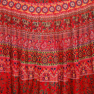 Damas, pareo de algodón abrigo largo falda - Product Image 3