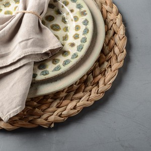 Handmade High Quality <b>Slate</b> Water Hyacinth <b>Table</b> Placemat Hot Selling Woven Leaf Silicone Place <b>Mat</b> Kitchen Party Hot Sourcing - Product Image 4