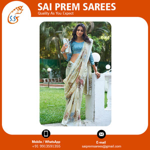 Meilleur Prix Banarasi Sari Ethnique Lin Soie Saree pour Adultes pour Occasions Spéciales-Indien Et Pakistanais Vêtements - Product Image 5