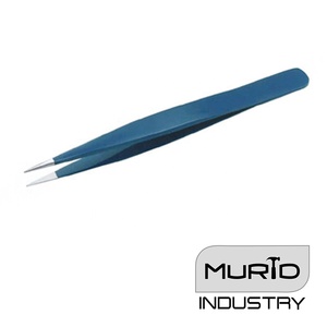 Pinzas azules personalizadas hechas a mano de acero inoxidable con mango de plástico, grado de bricolaje - Product Image 1