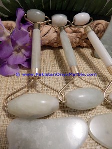 ลูกกลิ้งหยกความงาม,เครื่องมือนวดหน้าต่อต้านริ้วรอย,หินหยกธรรมชาติ100% - Product Image 6