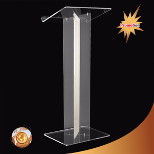 Atril acrílico para iglesia, podio, con luz LED, económico, transparente, nuevo diseño - Product Image 1