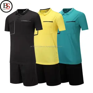 Men's Adult Youth Soccer Football Short Sleeve Shirts <b>Referee</b> Jersey Uniforms Custom Private Label Uniform Set 2022 - Product Image 1