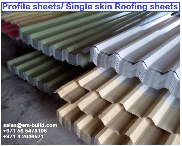 Feuilles de toit de couleur/Tôles trapézoïdales de profil/Tôles de toit ondulées