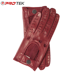Gants en cuir véritable de qualité supérieure pour les voyages quotidiens en plein air et décontractés-Gants de conduite et d'habillage polyvalents - Product Image 1
