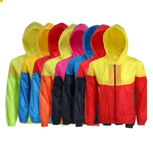 Brand New Top venda de produtos leves mens jaquetas à prova de vento blusão com capuz