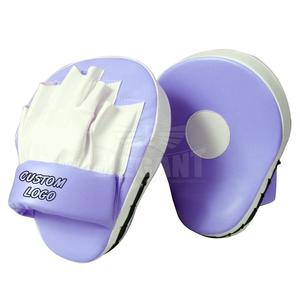 Negro/amarillo logotipo personalizado/etiqueta de boxeo enfoque objetivo de MMA guantes de boxeo tailandés huelga patada enfoque de entrenamiento almohadillas - Product Image 2