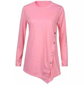 Camiseta de manga larga para mujer, Top blanco a la moda, Túnica para mujer, colección de verano de 2022 - Product Image 1